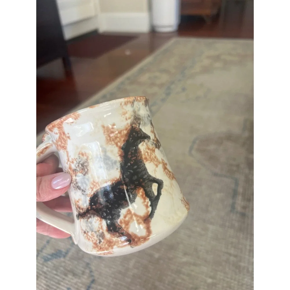 Horse Equestrian Lover Mug & Coaster Bundle 6 missing Western Cowboy Piece